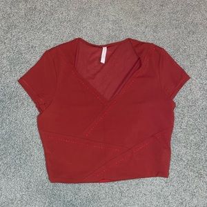 Athleta Eyelet Crop Top